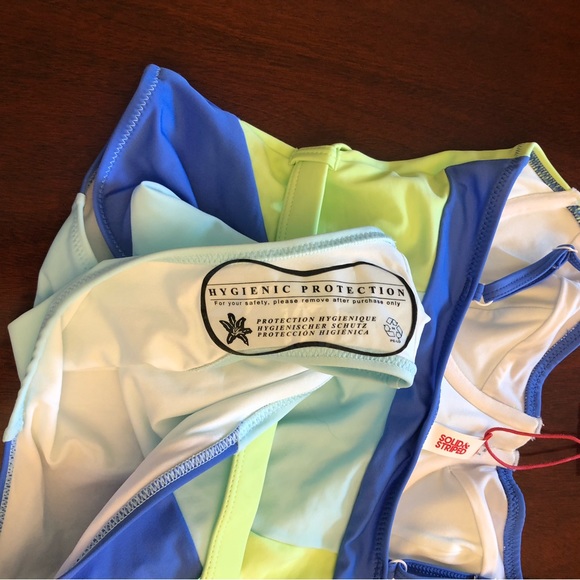 Solid and Striped, Spencer, color-blocked one piece. Medium NWT. - Picture 4 of 10